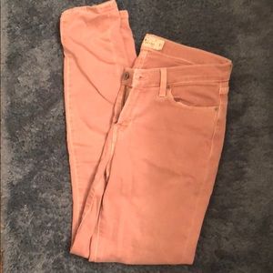 Blush pink Lucky Brand Skinny Jeans